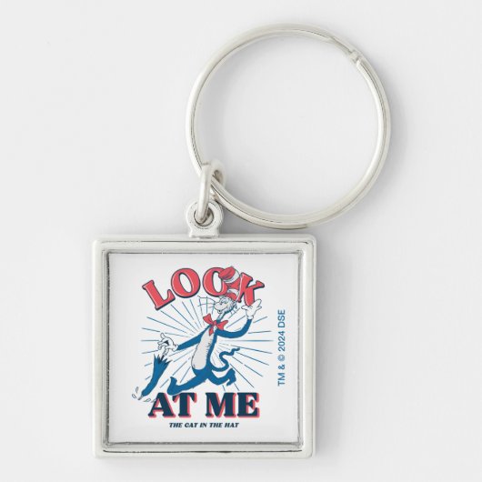Kijk naar mij kat in het Pet Sleutelhanger (Voorkant)