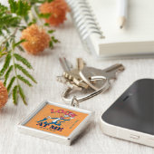 Kijk naar mij kat in het Pet Sleutelhanger (Zijkant)