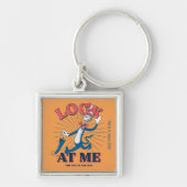 Kijk naar mij kat in het Pet Sleutelhanger (Voorkant)