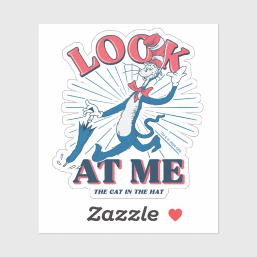 Kijk naar mij kat in het Pet Sticker (Vel)