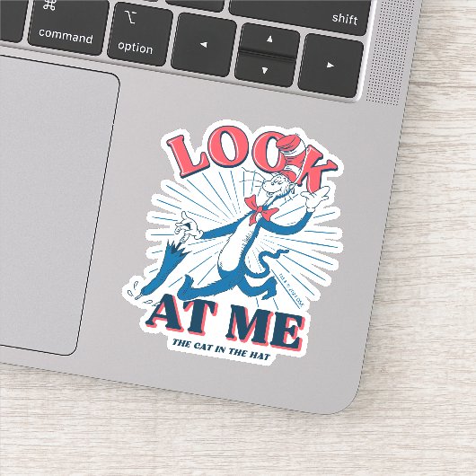 Kijk naar mij kat in het Pet Sticker (Detail)