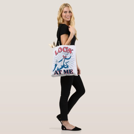Kijk naar mij kat in het Pet Tote Bag (Op model)