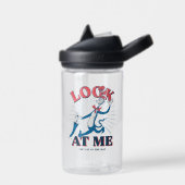 Kijk naar mij kat in het Pet Waterfles (Links)