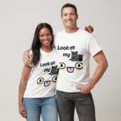Kijk naar mijn kat shirt grappig schattig cadeau v (Unisex)