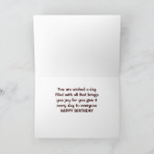 "KIJK NAAR MIJN OGEN BIRTHDAY WIST VAN KAT" KAART (Binnen)