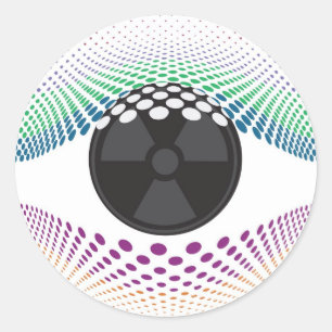 Kijk naar mijn ogen ronde sticker