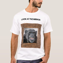 Kijk naar Mirror Funny Meme T-shirt