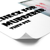 Kijk naar moordenaar.... dan plassen poster (Hoek)