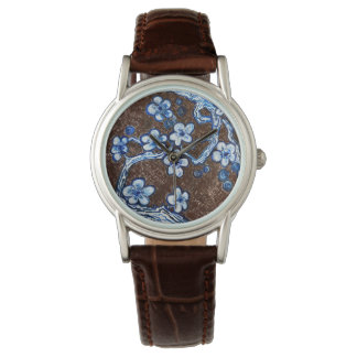 Kijk naar originele Kersenbloesem Waterverf Horloge