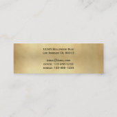 Kijk naar Peacock Feathers Elegant Skinny Mini Visitekaartje (Achterkant)