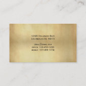  Kijk naar Peacock Feathers Elegant Visitekaartje (Achterkant)