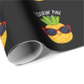 Kijk naar Pine Funny Pineapple Pun Dark BG Cadeaupapier (Rol Hoek)