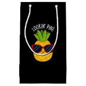 Kijk naar Pine Funny Pineapple Pun Dark BG Klein Cadeauzakje (Voorkant)