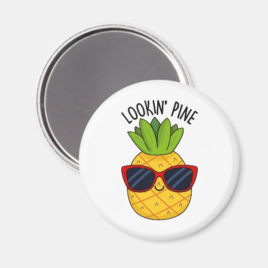 Kijk naar Pine Funny Pineapple Pun Magneet (Voorkant / Achterkant)