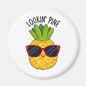 Kijk naar Pine Funny Pineapple Pun Magneet (Voorkant)