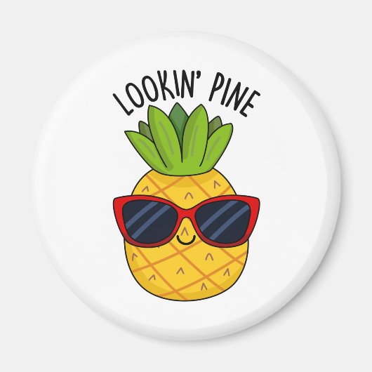Kijk naar Pine Funny Pineapple Pun Magneet (Voorkant)