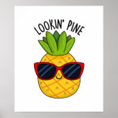 Kijk naar Pine Funny Pineapple Pun Poster (Voorkant)