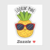 Kijk naar Pine Funny Pineapple Pun Sticker (Vel)