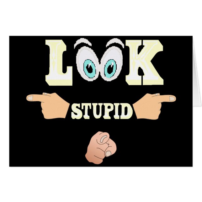 Kijk naar stoute Kaart (Voorkant Horizontaal)