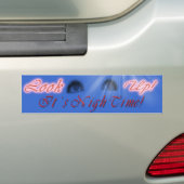 KIJK NAAR TIME EN DK BUMPERSTICKER (Op auto)
