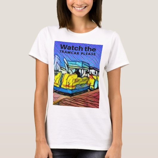 Kijk naar TRAMCAR alsjeblieft Wildwood boardwalk T-shirt (Voorkant)
