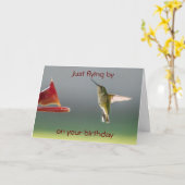 KIJK NAAR VERGELIJKING **21st ** BIRTHDAY Kaart (Gele Bloem)