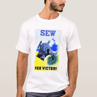 KIJK NAAR VICTORY! NYC WPA War Services Govt Art T-shirt