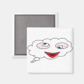 Kijk naar wat ik denk - ik ben mijn ogen aan het r magneet (Voorkant / Achterkant)