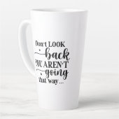 Kijk niet achterom... Latte Mok (Linkerhoek)