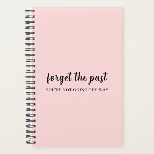 Kijk Niet Achterom Perzik Roze Ontwerp Planner (Voorkant)