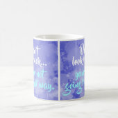 Kijk niet Motivatie terug op positief inspireren Koffiemok (Center)