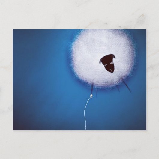 Kijk niet naar beneden briefkaart (Voorkant)