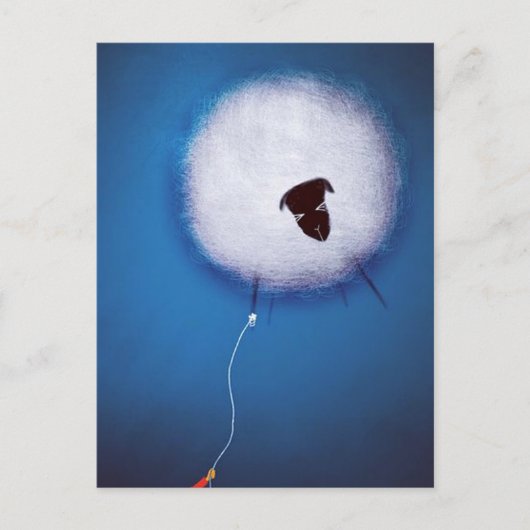 Kijk niet naar beneden briefkaart (Voorkant)