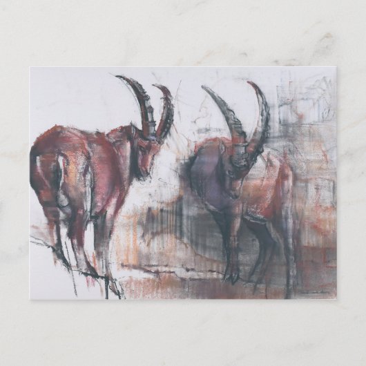Kijk niet naar beneden briefkaart (Voorkant)