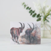 Kijk niet naar beneden briefkaart (Staand voorkant)