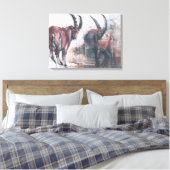 Kijk niet naar beneden canvas afdruk (Insitu (Slaapkamer))