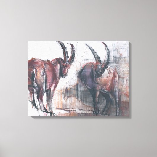 Kijk niet naar beneden canvas afdruk (Voorkant)