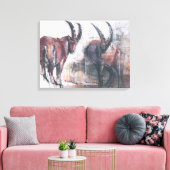 Kijk niet naar beneden canvas afdruk (Insitu (Woonkamer))