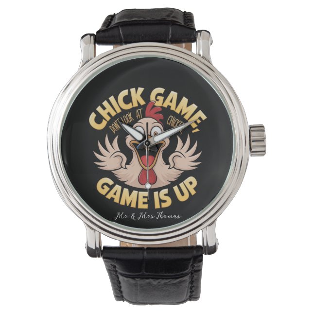 Kijk niet naar de Chicken The Funny Game Horloge (Voorkant)