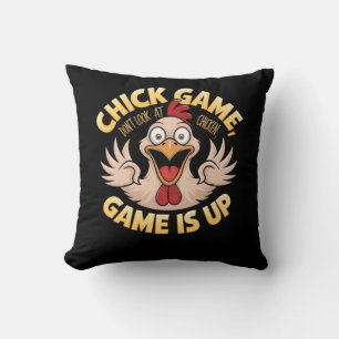 Kijk niet naar de Chicken The Funny Game Kussen