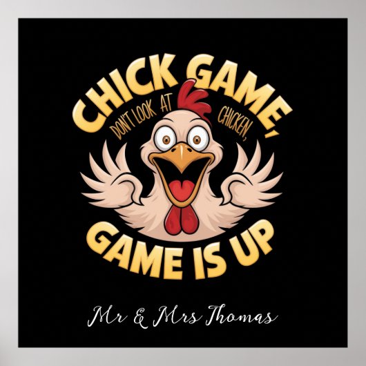 Kijk niet naar de Chicken The Funny Game Poster (Voorkant)