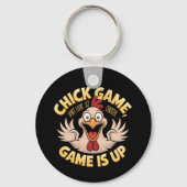 Kijk niet naar de Chicken The Funny Game Sleutelhanger (Voorkant)