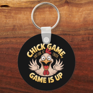Kijk niet naar de Chicken The Funny Game Sleutelhanger