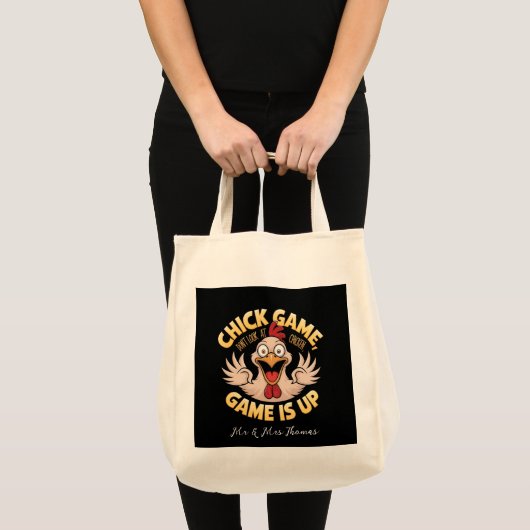 Kijk niet naar de Chicken The Funny Game Tote Bag (Voorkant (product))