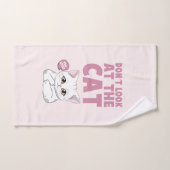 Kijk niet naar de kat - grappige witte kat bad handdoek (Handdoek)