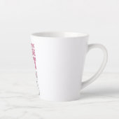 Kijk niet naar de kat - grappige witte kat latte mok (Rechts)