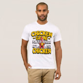 Kijk niet naar de kip – Grappig Meme T-shirt (Voorkant volledig)