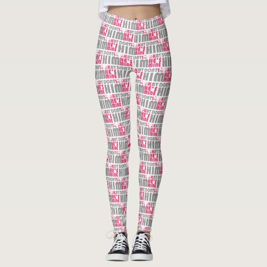Kijk niet naar hem, hij is mijn traangasjes. leggings (Voorkant)
