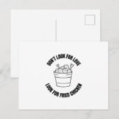 Kijk niet naar liefde als je op zoek bent naar Fri Aankondigingskaart (Voorkant / Achterkant)