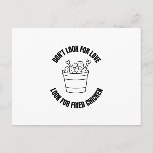 Kijk niet naar liefde als je op zoek bent naar Fri Aankondigingskaart (Voorkant)